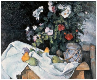 Flowers and Fruits by Paul Cézanne